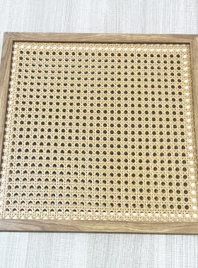中古风藤编镂空电表箱遮丑挂框
