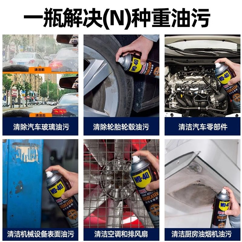 美国WD-40油污去除剂汽车玻璃油膜发动机外部工业机械去污清洗剂,淘宝优惠券,粉丝福利购,淘宝优惠卷