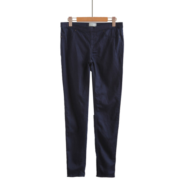 Outer singles large size women's high waist large size elastic slim slimming pencil pants women's retro fashion jeans