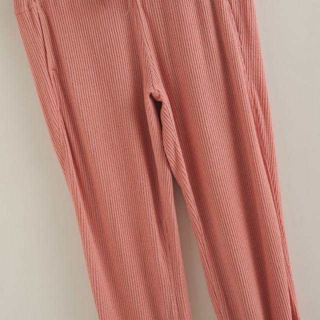 Foreign trade knitted harem pants for women loose large version pants skin-friendly soft cotton sports pants small feet nine-point pants sweatpants