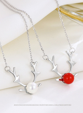 s925纯银银饰十字链女项链