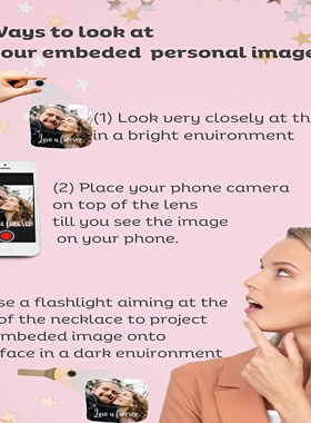 Custom Photo Projection Bracelet DIY Picture Inside Pendant