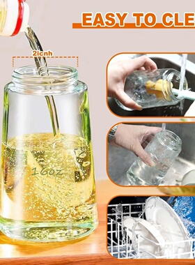 Kitchen Oil Spray Bottle Large Capacity Glass Oil Dispenser