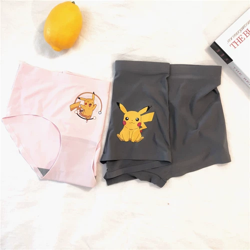 Оригинальное креативное шелковое мультяшное нижнее белье для влюбленных, быстросохнущий комплект для школьников