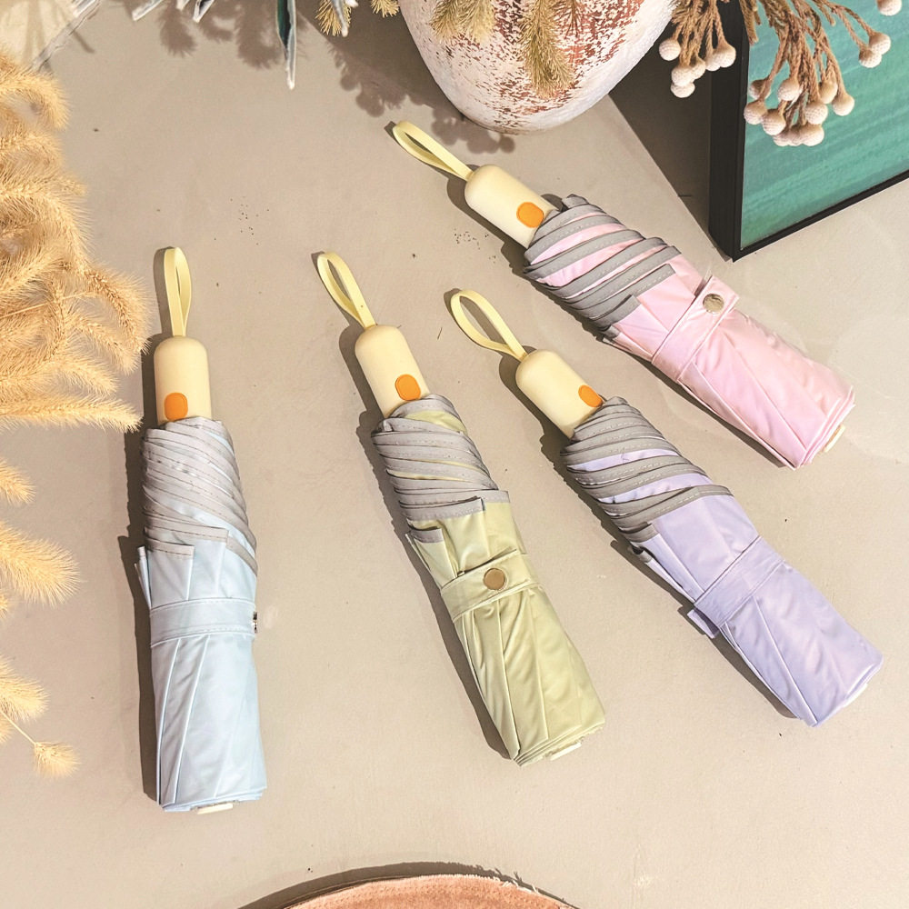 圆角伞防回弹自动雨伞女晴雨两用遮阳伞防晒防紫外线高颜值太阳伞