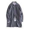 Spring thin single layer men's windbreaker Japanese mid-length lapel jacket for men solid color casual retro fashion