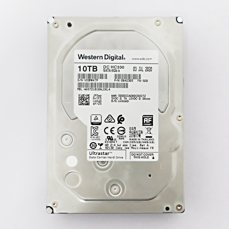 WD西数10T企业级NAS服务器台式机SATA3.0硬盘DC HC330监控存储3.5 - 图0