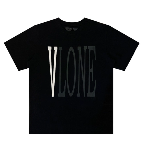 Vlone Edison Crown 3M Отражающий Нью -Йорк Limited Black Base Logo Big v Meichao Street Мужчины и женщины короткие рукава