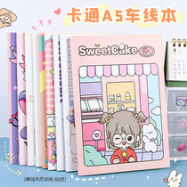 Creative Cartoon Notepad Student Supplies for text cute Korean stationery A5 car line Benko notebook