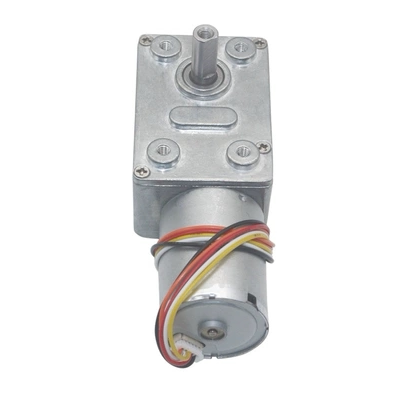 JGY370直流无刷减速电机12v24v涡轮蜗杆自锁带刹车大扭矩低速马达 - 图3