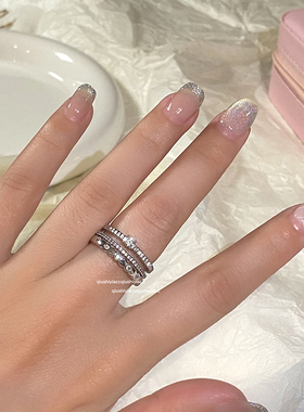 bling钻钻开口戒日韩ins风戒指