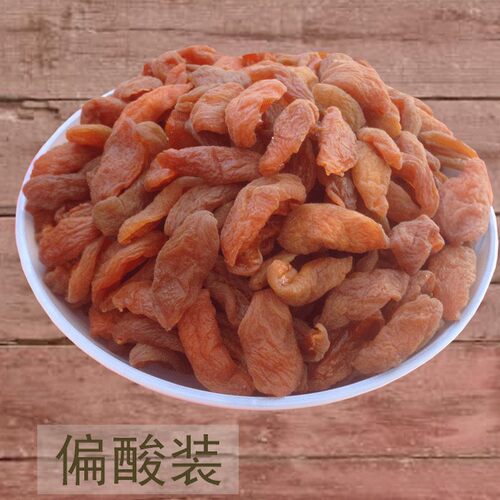 晋果忆特产大同阳高杏脯肉散装红杏条杏干无核杏肉果脯零食水果干 - 图0