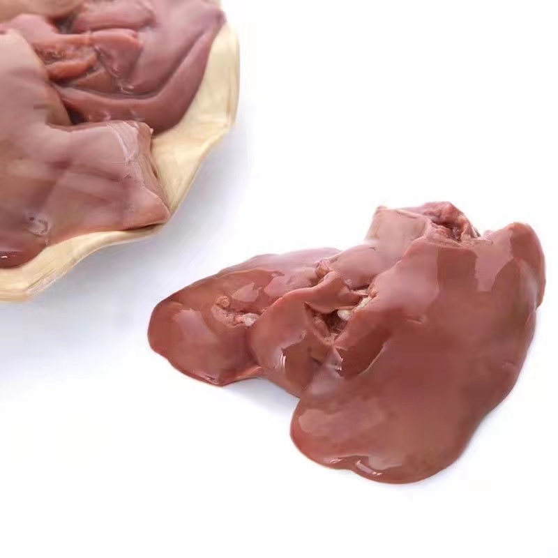Duck liver frozen raw duck liver boxed offal chicken offal by-product food duck liver 4 pounds fresh commercial full box