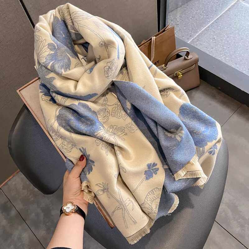 刘亦菲同款高级感仿羊绒围巾夏季办公室空调披肩秋冬保暖女士围脖,淘宝优惠券,粉丝福利购,淘宝优惠卷