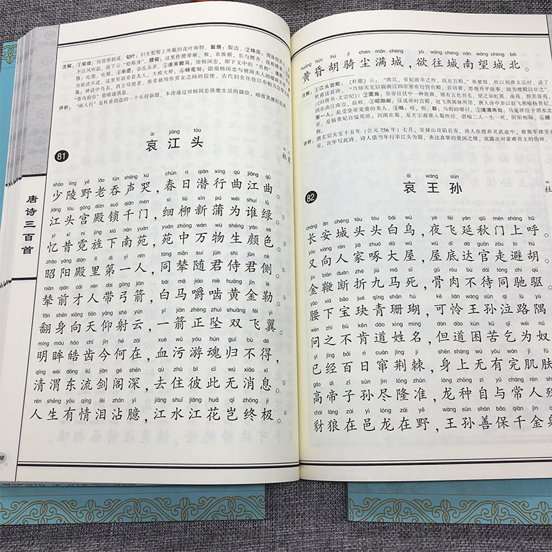 尚雅国学经典唐诗三百首 宋词三百首 元曲三百首 古诗词唐诗宋词元曲大字注音诵读全本含注释带拼音优秀诗歌书籍 南京大学出版社_虎窝淘