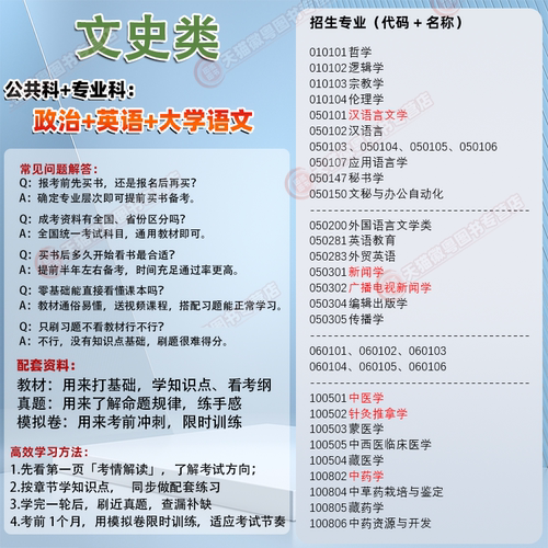 天一 2026年 成人高考专升本教材 动物医学 药学 中医学 中药学 农学兽医 医学综合民法教育理论艺术概论历年真题试卷成考复习资料 - 图2