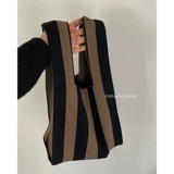 Универсальная брендовая трикотажная плетеная сумка