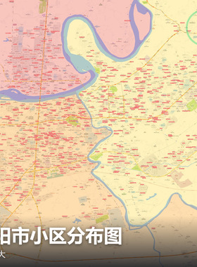 邵阳市小区分布图 现代简约装饰画 办公室挂画 定制地图挂图