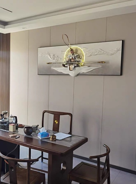 轻奢高级感客厅装饰画沙发背景墙