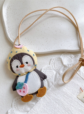 初秋新款儿童布艺可爱卡通动物项链甜美小女孩可调节项饰挂件配饰