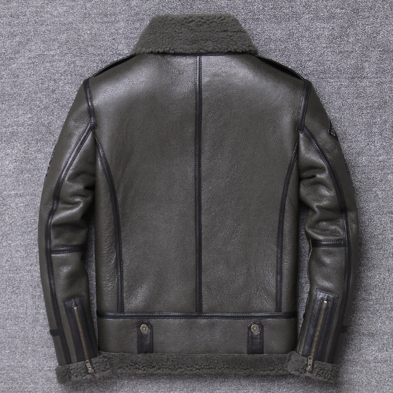 飞行员原生态皮毛一体男短款外套真毛真皮皮衣冬季翻领皮草夹克潮,淘宝优惠券,粉丝福利购,淘宝优惠卷
