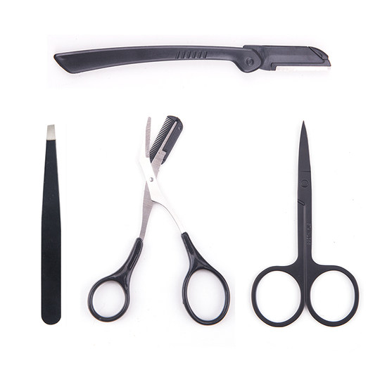 Beginners' new gloves suits for men and women's artifacts for eyebrow trimming knife