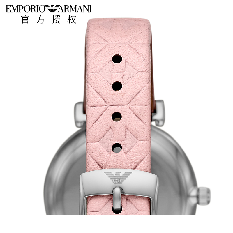 Emporio Armani阿玛尼手表女 时尚休闲简约石英皮带女表AR11205