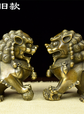 纯铜小号仿古风镇宅做旧摆件包邮