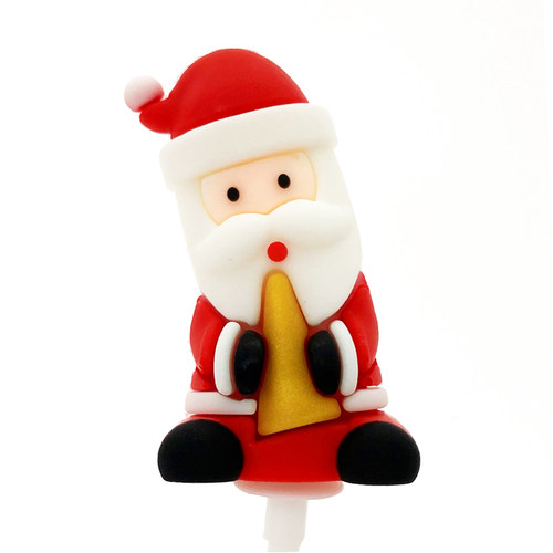 软胶雪地圣诞老人蛋糕摆件插件 Merry Christmas烘焙装饰配件 - 图1