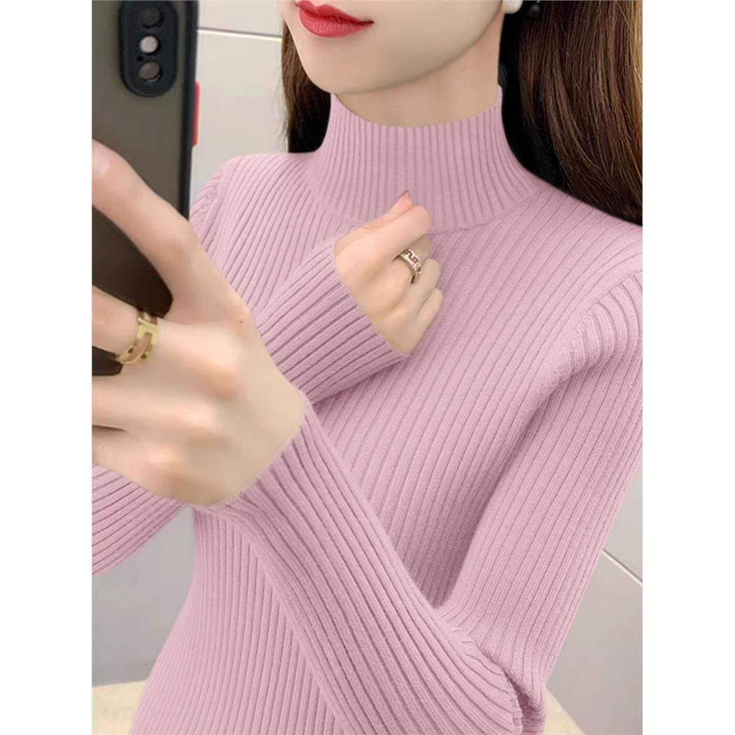 深灰色半高领毛衣修身内搭打底上衣加厚款长袖针织衫春季新款女装,淘宝优惠券,粉丝福利购,淘宝优惠卷