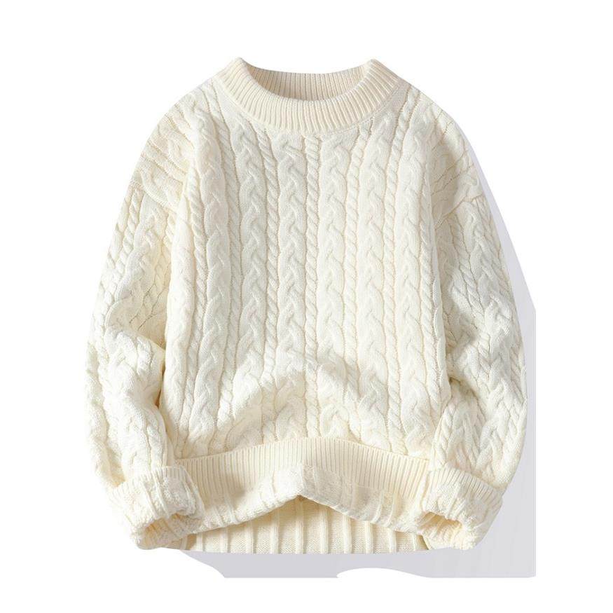 毛衣女秋冬2025新款宽松套头纯色麻花百搭加绒加厚内搭针织打底衫,淘宝优惠券,粉丝福利购,淘宝优惠卷