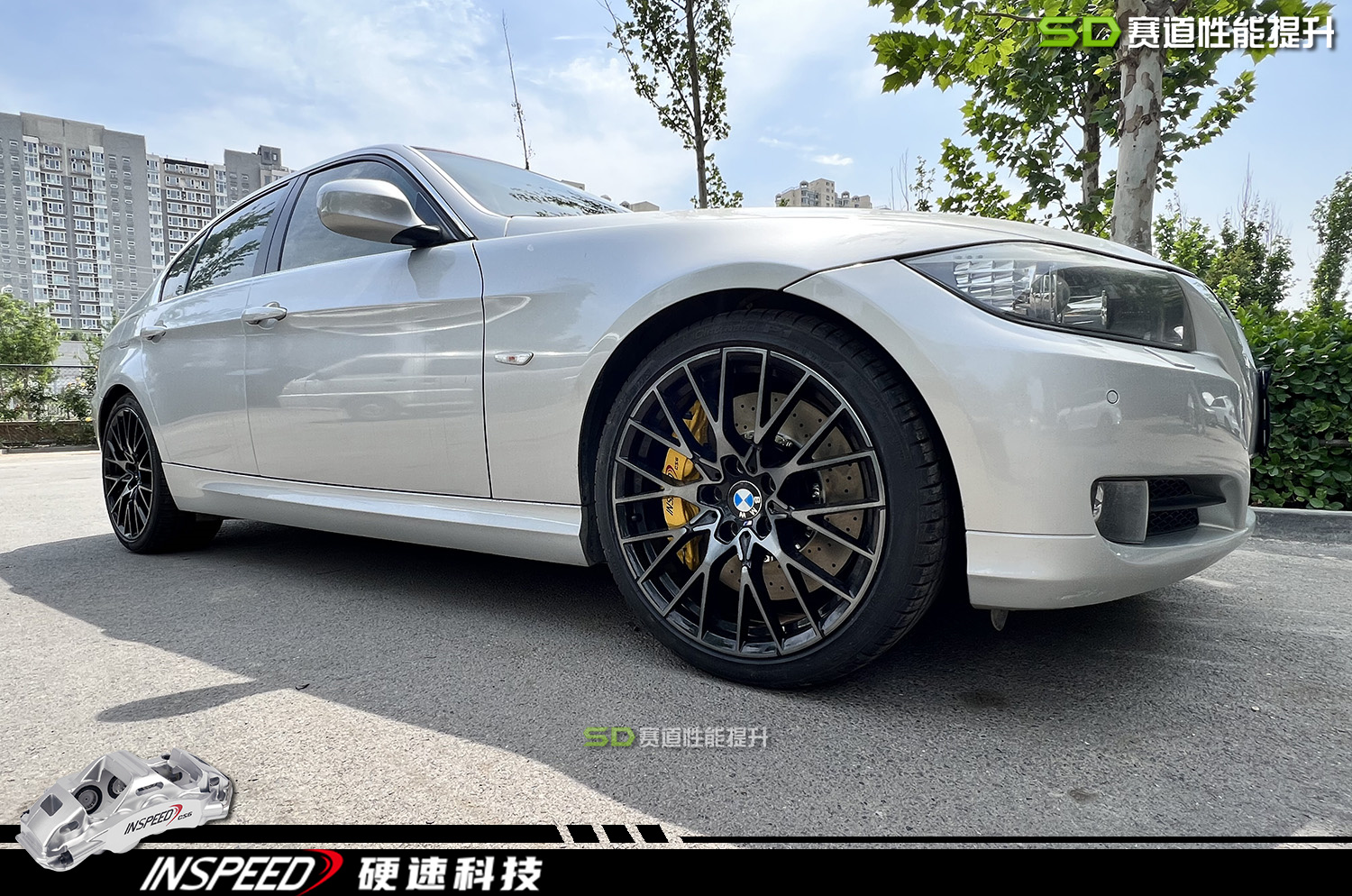 INSPEED 硬速 制动 TS6 CS6 TE4 E90 改装六活塞卡钳电子手刹