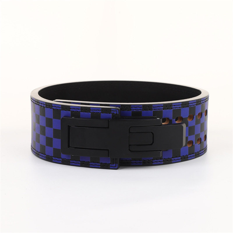 跨境格纹健身运动腰带 举重硬拉训练护腰带 深蹲收腹健身护具护腰,淘宝优惠券,粉丝福利购,淘宝优惠卷