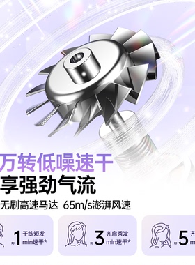 【曹颖甄选】康夫F20高速吹风机家用恒温负离子护发速干静音风筒