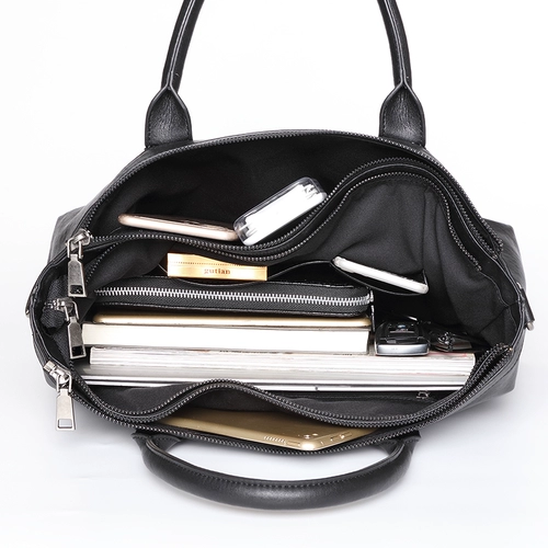 Барсетка, универсальная вместительная и большая кожаная сумка на одно плечо, из натуральной кожи