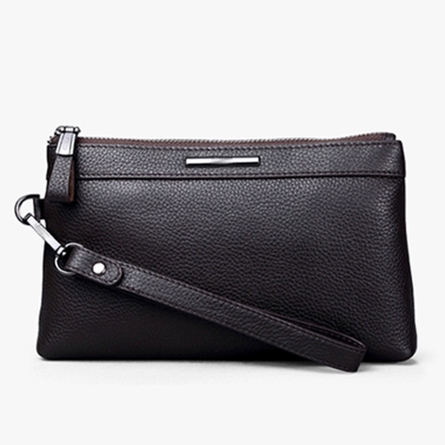 Сумка с петлей на руку, кожаная маленькая сумка клатч, из натуральной кожи