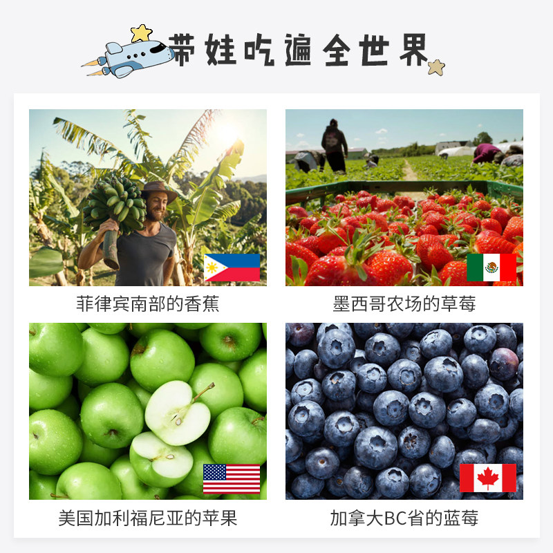 加拿大进口星果脆宝宝零食健康 加食达海外果肉条