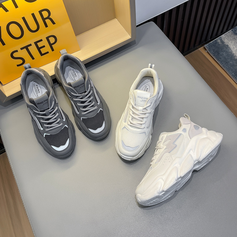 奥古狮登老爹鞋2024新款轻便跑步学院风休闲运动鞋透气女鞋agsdon - 图2