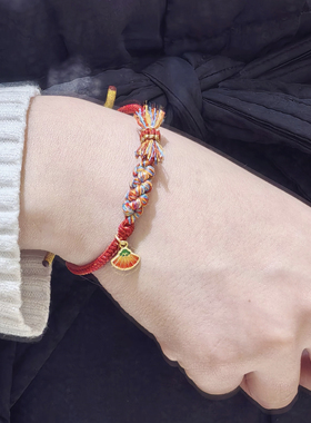 新款纯手工编织八股编手绳可调节