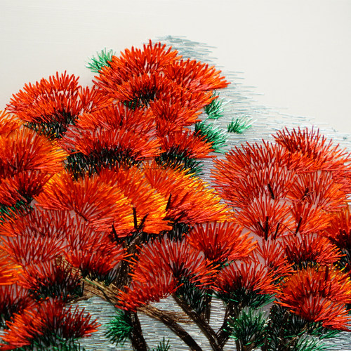新中式鸿运当头手工苏绣成品挂画装饰画沙发背景墙刺绣画长辈礼物 - 图1