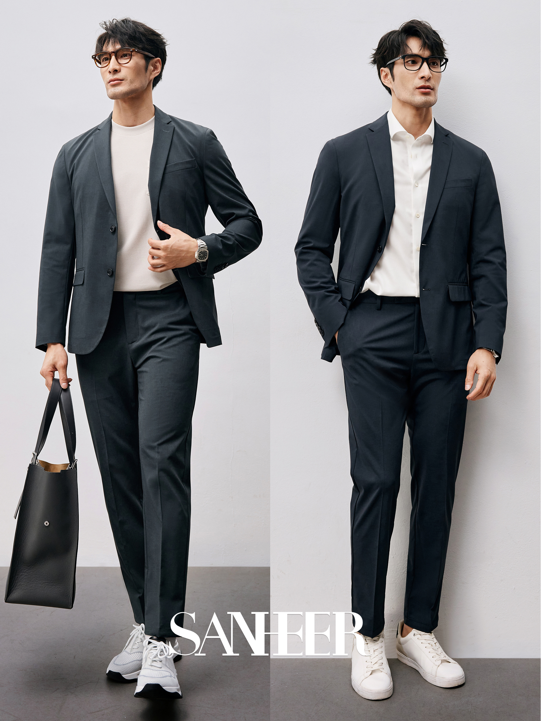 高端春夏通勤 黑科技轻盈抗皱易打理商务男士休闲西装外套 DAS251 - 图2