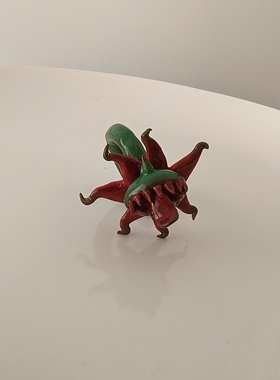 hahaha食人花粘土戒指diy纯手工创意克苏鲁怪诞藤蔓獠牙食指戒