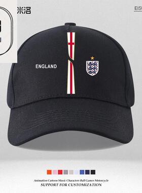 倴英格兰England周边鸭舌帽男女足球国家队运动训练帽子防晒棒球