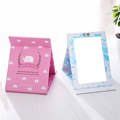 Складное большое портативное милое зеркало