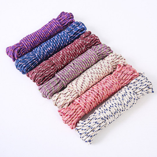 Rope binding rope outdoor clothesline drying quilt wear-resistant woven nylon rope clothes drying artifact car packing rope