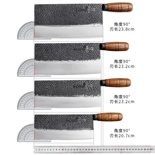 十八子作菜刀厨师专用手工锻打阳江十八子切片刀切肉家用厨房刀具 - 图3