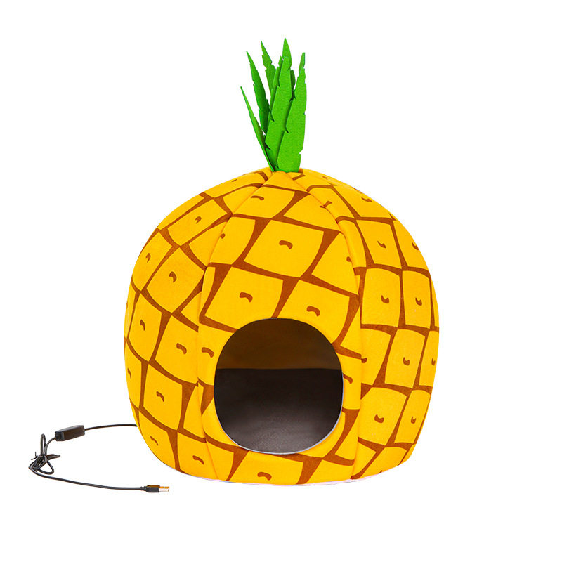 猫窝冬天猫窝半封闭式冬季保暖USB电加热宠物猫窝别墅卡通狗窝,淘宝优惠券,粉丝福利购,淘宝优惠卷