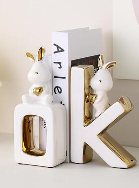 桌面OK玄关酒柜书挡摆件轻奢高档