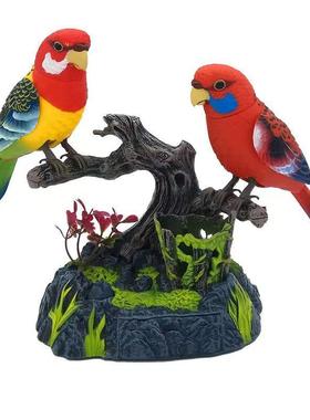 老人电视柜感应鸟会叫仿生小鸟