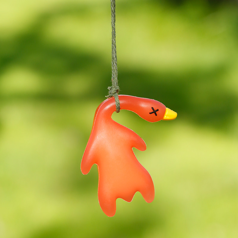 网红紫外线变色烤鸭挂件车载烤鹅创意小鸭子车挂钥匙扣捏捏乐玩具,淘宝优惠券,粉丝福利购,淘宝优惠卷